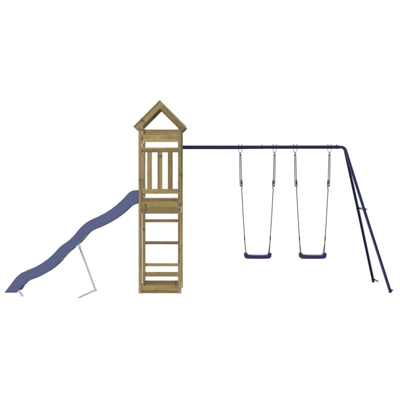 Jucarii, Copii si Bebe - Jucarii si jocuri - Jucarii de exterior - Spatii de joaca si accesorii - Set de joaca pentru exterior, lemn de pin impregnat - Infinity.ro