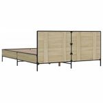 Casa si Gradina - Mobilier - Paturi si accesorii - Paturi - Cadru de pat, stejar sonoma, 140x200cm, lemn prelucrat si metal - Infinity.ro