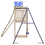 Jucarii, Copii si Bebe - Jucarii si jocuri - Jucarii de exterior - Spatii de joaca si accesorii - Set de joaca pentru exterior, lemn masiv de pin - Infinity.ro