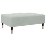 Casa si Gradina - Mobilier - Scaune si fotolii - Tabureti - Taburet, gri deschis, 77x55x31 cm, catifea - Infinity.ro