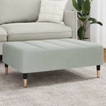 Casa si Gradina - Mobilier - Scaune si fotolii - Tabureti - Taburet, gri deschis, 77x55x31 cm, catifea - Infinity.ro