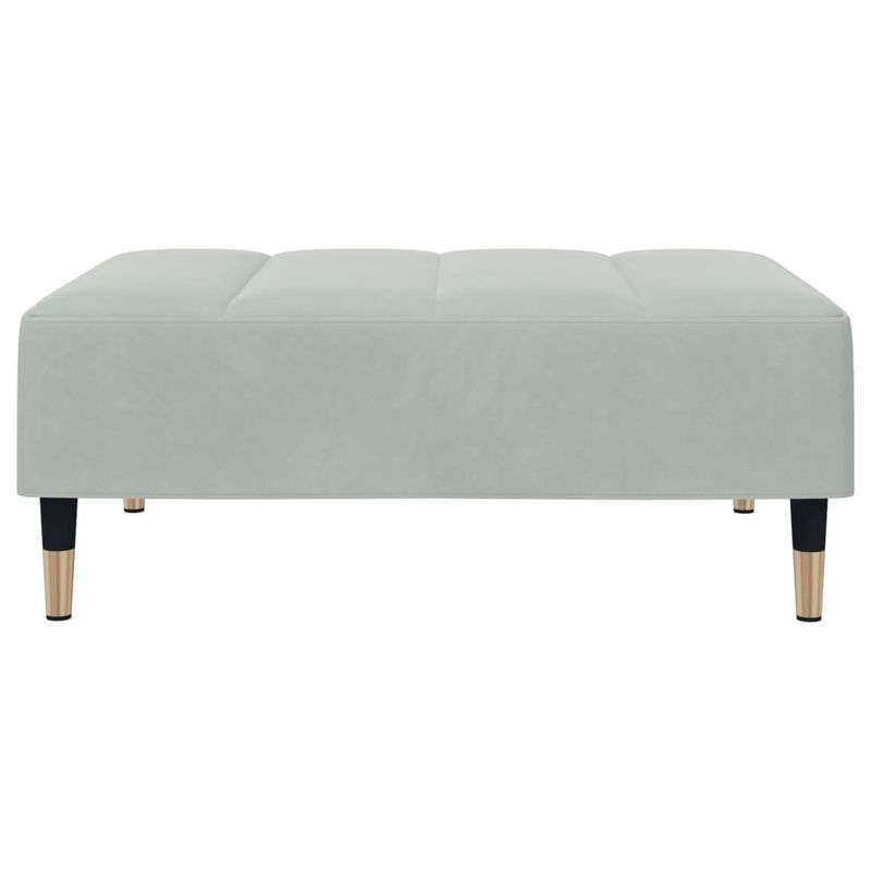 Casa si Gradina - Mobilier - Scaune si fotolii - Tabureti - Taburet, gri deschis, 77x55x31 cm, catifea - Infinity.ro