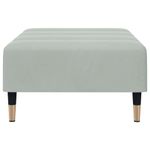 Casa si Gradina - Mobilier - Scaune si fotolii - Tabureti - Taburet, gri deschis, 77x55x31 cm, catifea - Infinity.ro