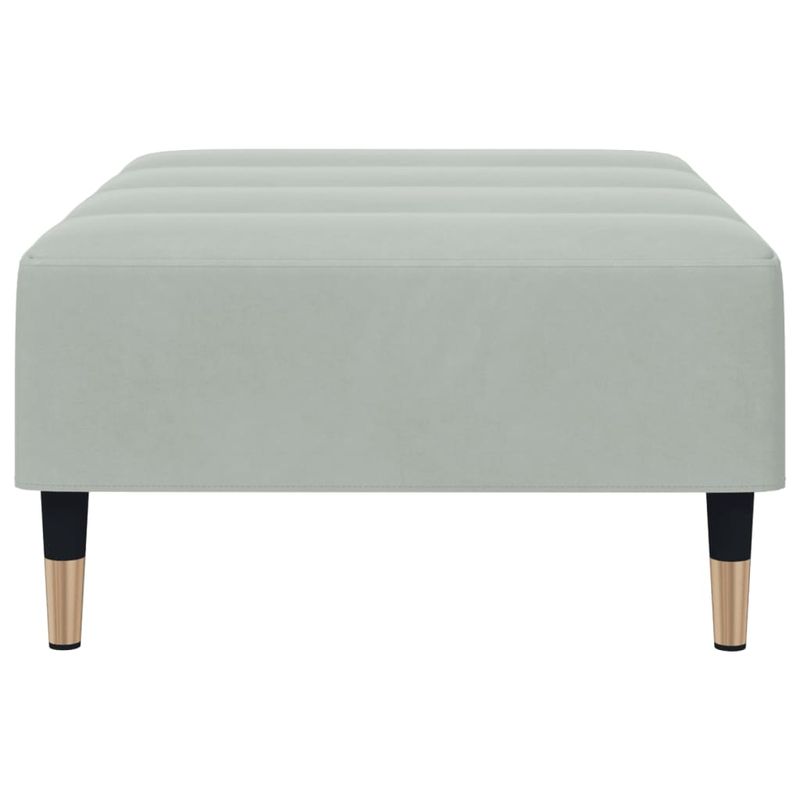 Casa si Gradina - Mobilier - Scaune si fotolii - Tabureti - Taburet, gri deschis, 77x55x31 cm, catifea - Infinity.ro