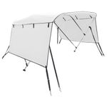 Auto si Moto - Ambarcatiuni - Accesorii ambarcatiuni - Parasolar Bimini 3 arcuri pereti laterali, 183x(154-167)x137 cm, alb - Infinity.ro