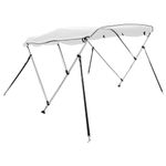Auto si Moto - Ambarcatiuni - Accesorii ambarcatiuni - Parasolar Bimini 3 arcuri pereti laterali, 183x(154-167)x137 cm, alb - Infinity.ro