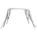 Auto si Moto - Ambarcatiuni - Accesorii ambarcatiuni - Parasolar Bimini 3 arcuri pereti laterali, 183x(154-167)x137 cm, alb - Infinity.ro