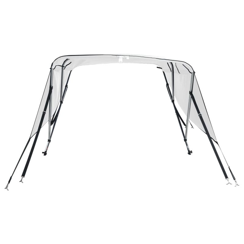 Auto si Moto - Ambarcatiuni - Accesorii ambarcatiuni - Parasolar Bimini 3 arcuri pereti laterali, 183x(154-167)x137 cm, alb - Infinity.ro