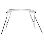 Auto si Moto - Ambarcatiuni - Accesorii ambarcatiuni - Parasolar Bimini 3 arcuri pereti laterali, 183x(154-167)x137 cm, alb - Infinity.ro