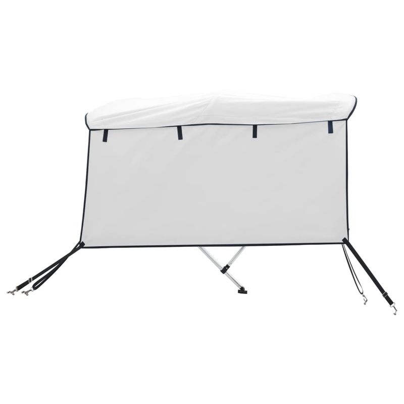 Auto si Moto - Ambarcatiuni - Accesorii ambarcatiuni - Parasolar Bimini 3 arcuri pereti laterali, 183x(154-167)x137 cm, alb - Infinity.ro