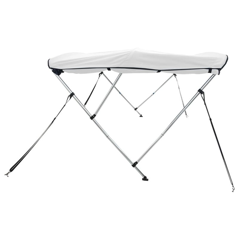 Auto si Moto - Ambarcatiuni - Accesorii ambarcatiuni - Parasolar Bimini 3 arcuri pereti laterali, 183x(154-167)x137 cm, alb - Infinity.ro