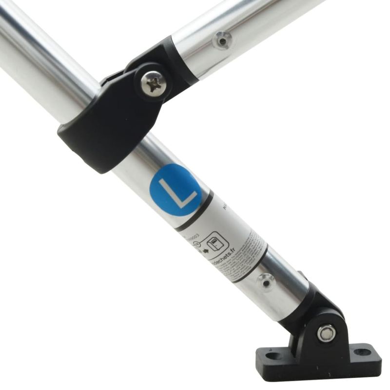 Auto si Moto - Ambarcatiuni - Accesorii ambarcatiuni - Parasolar Bimini 3 arcuri pereti laterali, 183x(154-167)x137 cm, alb - Infinity.ro