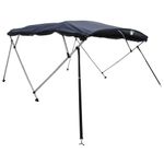 Auto si Moto - Ambarcatiuni - Accesorii ambarcatiuni - Parasolar Bimini 4 arcuri pereti din plasa 243x(185-198)x137 cm, albastru - Infinity.ro