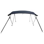 Auto si Moto - Ambarcatiuni - Accesorii ambarcatiuni - Parasolar Bimini 4 arcuri pereti din plasa 243x(185-198)x137 cm, albastru - Infinity.ro