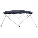 Auto si Moto - Ambarcatiuni - Accesorii ambarcatiuni - Parasolar Bimini 4 arcuri pereti din plasa 243x(185-198)x137 cm, albastru - Infinity.ro