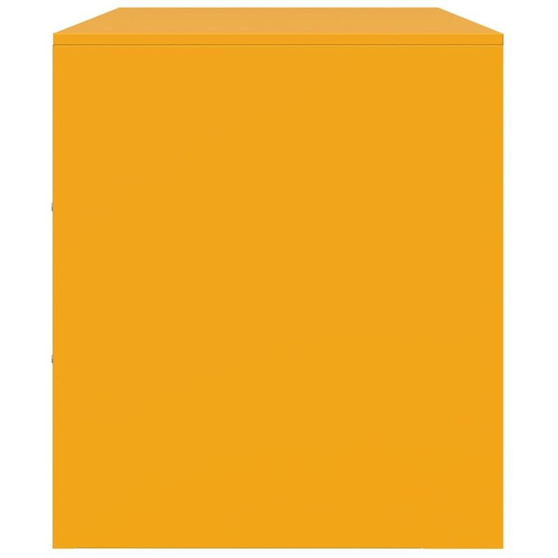 Casa si Gradina - Mobilier - Comode si corpuri - Comode - Dulap TV, galben mustar, 99x39x44 cm, otel - Infinity.ro