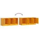 Casa si Gradina - Mobilier - Comode si corpuri - Comode - Dulap TV, galben mustar, 99x39x44 cm, otel - Infinity.ro