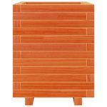 Casa si Gradina - Gradinarit si plante - Plante si ghivece - Ghivece si suporturi - Jardiniera gradina, maro ceruit, 40x40x49,5 cm, lemn masiv pin - Infinity.ro