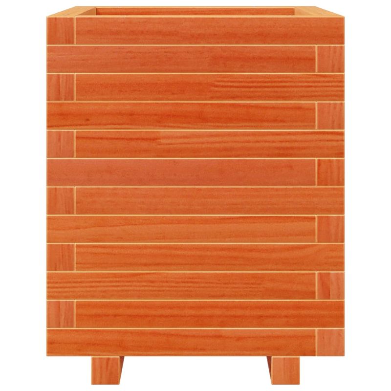 Casa si Gradina - Gradinarit si plante - Plante si ghivece - Ghivece si suporturi - Jardiniera gradina, maro ceruit, 40x40x49,5 cm, lemn masiv pin - Infinity.ro