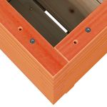 Casa si Gradina - Gradinarit si plante - Plante si ghivece - Ghivece si suporturi - Jardiniera gradina, maro ceruit, 40x40x49,5 cm, lemn masiv pin - Infinity.ro