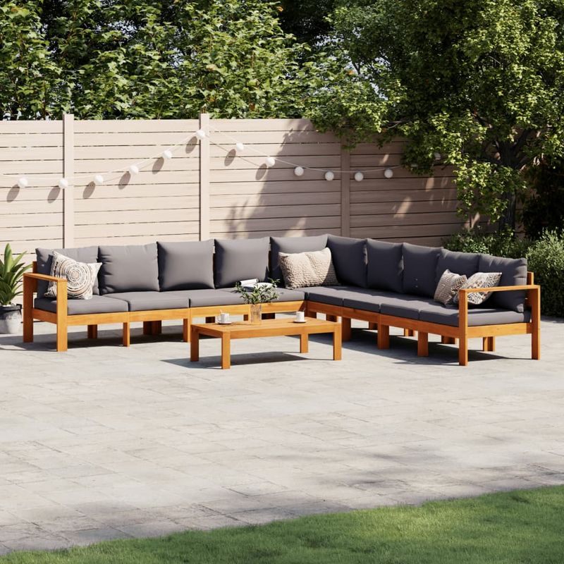 Casa si Gradina - Gradina si terasa - Mobilier exterior - Seturi mobila gradina - Set de canapele gradina cu perne, 6 piese, lemn masiv acacia - Infinity.ro