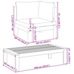 Casa si Gradina - Gradina si terasa - Mobilier exterior - Seturi mobila gradina - Set de canapele gradina cu perne, 6 piese, lemn masiv acacia - Infinity.ro