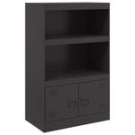 Casa si Gradina - Mobilier - Comode si corpuri - Comode - Servanta, negru, 67x39x107 cm, otel - Infinity.ro