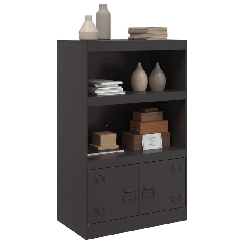 Casa si Gradina - Mobilier - Comode si corpuri - Comode - Servanta, negru, 67x39x107 cm, otel - Infinity.ro