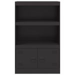 Casa si Gradina - Mobilier - Comode si corpuri - Comode - Servanta, negru, 67x39x107 cm, otel - Infinity.ro