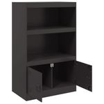 Casa si Gradina - Mobilier - Comode si corpuri - Comode - Servanta, negru, 67x39x107 cm, otel - Infinity.ro