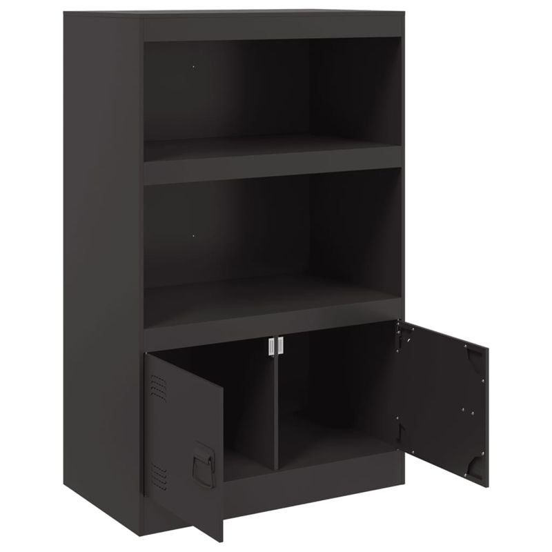 Casa si Gradina - Mobilier - Comode si corpuri - Comode - Servanta, negru, 67x39x107 cm, otel - Infinity.ro