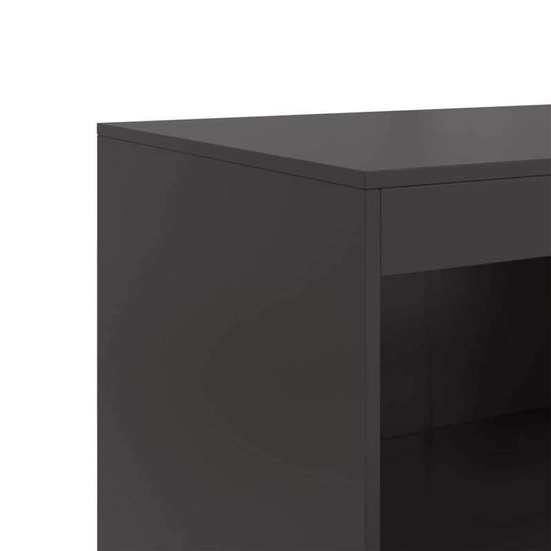 Casa si Gradina - Mobilier - Comode si corpuri - Comode - Servanta, negru, 67x39x107 cm, otel - Infinity.ro