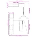 Jucarii, Copii si Bebe - Jucarii si jocuri - Jucarii de exterior - Spatii de joaca si accesorii - Set de joaca pentru exterior, lemn masiv de douglas - Infinity.ro