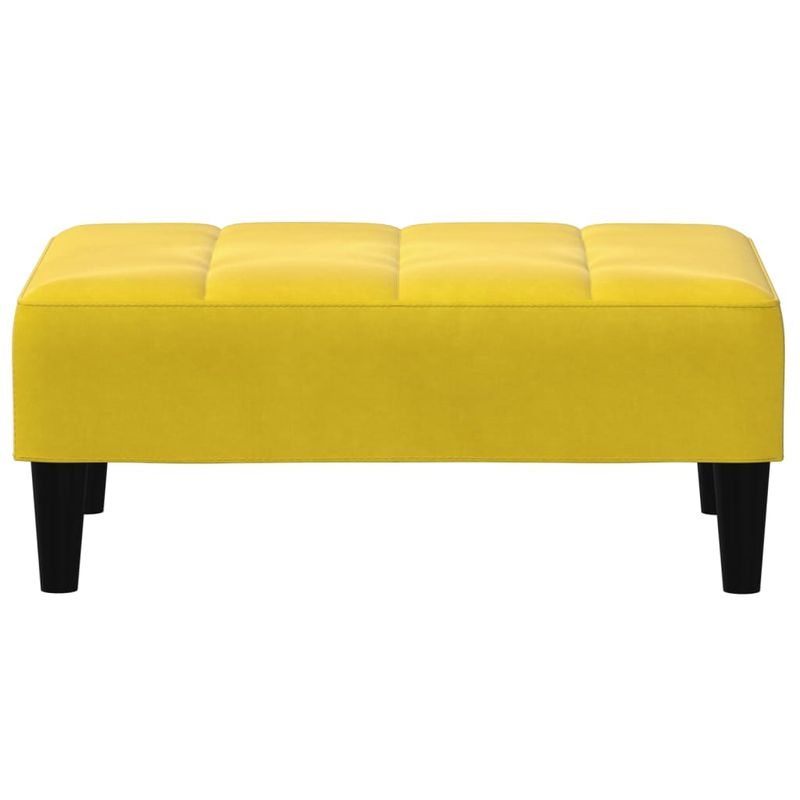 Casa si Gradina - Mobilier - Scaune si fotolii - Tabureti - Taburet, galben, 77x55x31 cm, catifea - Infinity.ro