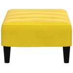 Casa si Gradina - Mobilier - Scaune si fotolii - Tabureti - Taburet, galben, 77x55x31 cm, catifea - Infinity.ro