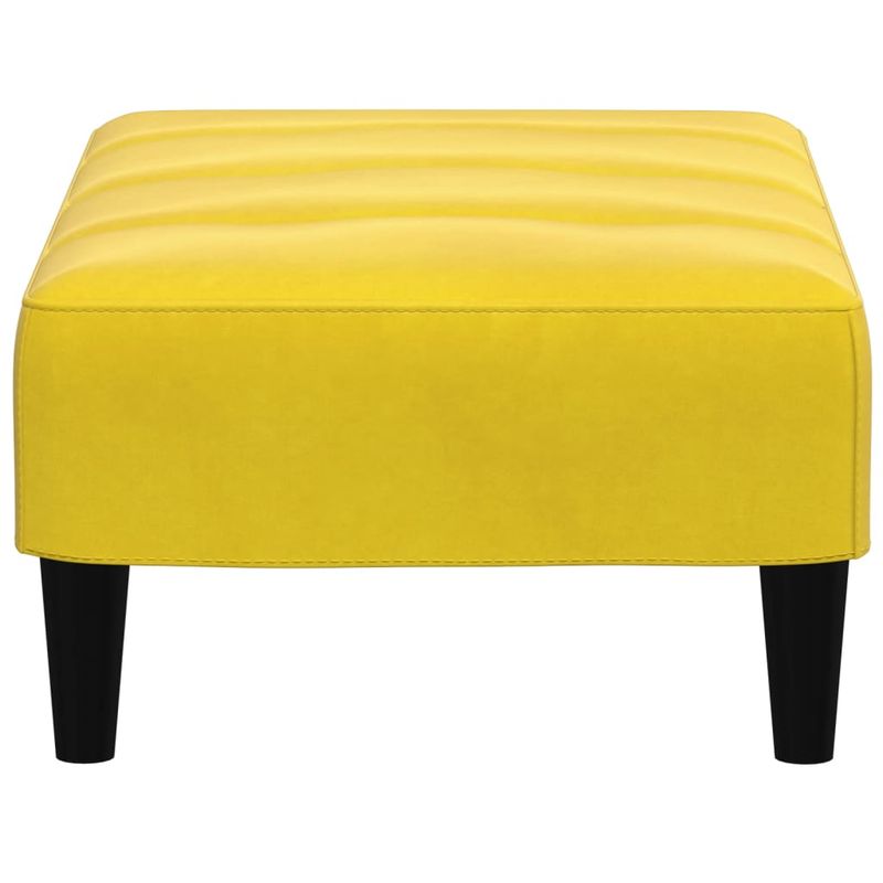 Casa si Gradina - Mobilier - Scaune si fotolii - Tabureti - Taburet, galben, 77x55x31 cm, catifea - Infinity.ro