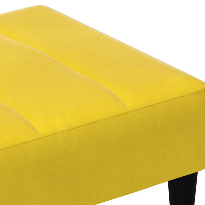 Casa si Gradina - Mobilier - Scaune si fotolii - Tabureti - Taburet, galben, 77x55x31 cm, catifea - Infinity.ro