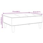 Casa si Gradina - Mobilier - Scaune si fotolii - Tabureti - Taburet, galben, 77x55x31 cm, catifea - Infinity.ro