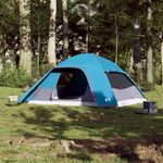 Sport si Outdoor - Camping - Corturi camping - Cort de familie pentru 6 persoane, albastru, impermeabil - Infinity.ro