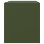 Casa si Gradina - Mobilier - Comode si corpuri - Comode - Dulapuri TV 2 buc., verde maslina, 67x39x44 cm Otel - Infinity.ro