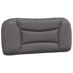 Casa si Gradina - Mobilier - Paturi si accesorii - Paturi - Pat cu saltea, gri, 80x200 cm, piele ecologica - Infinity.ro