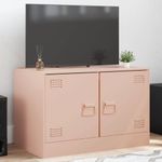 Casa si Gradina - Mobilier - Comode si corpuri - Comode - Comoda TV, roz, 67x39x44 cm, otel - Infinity.ro