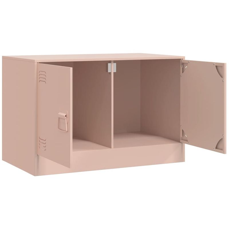 Casa si Gradina - Mobilier - Comode si corpuri - Comode - Comoda TV, roz, 67x39x44 cm, otel - Infinity.ro