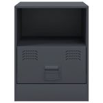Casa si Gradina - Mobilier - Comode si corpuri - Noptiere - Noptiera, antracit, 34,5x39x44 cm, otel - Infinity.ro