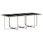 Casa si Gradina - Gradina si terasa - Mobilier exterior - Seturi mobila gradina - Set mobilier gradina cu perne, 9 piese, gri deschis, poliratan - Infinity.ro