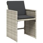 Casa si Gradina - Gradina si terasa - Mobilier exterior - Seturi mobila gradina - Set mobilier gradina cu perne, 9 piese, gri deschis, poliratan - Infinity.ro