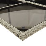 Casa si Gradina - Gradina si terasa - Mobilier exterior - Seturi mobila gradina - Set mobilier gradina cu perne, 9 piese, gri deschis, poliratan - Infinity.ro