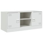 Casa si Gradina - Mobilier - Comode si corpuri - Comode - Comoda TV, alb, 99x39x44 cm, otel - Infinity.ro