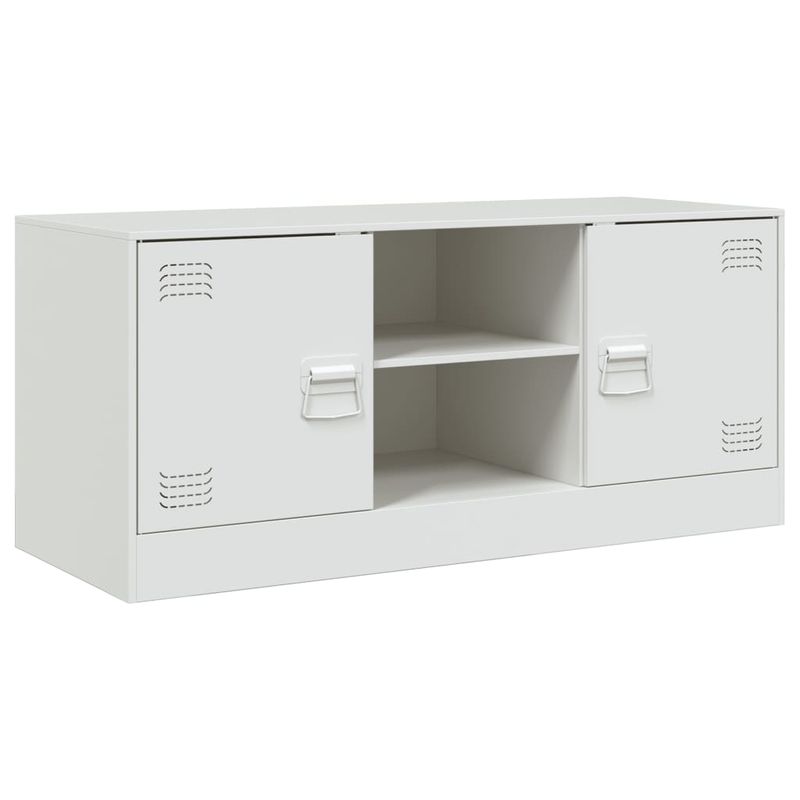 Casa si Gradina - Mobilier - Comode si corpuri - Comode - Comoda TV, alb, 99x39x44 cm, otel - Infinity.ro