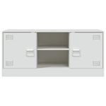 Casa si Gradina - Mobilier - Comode si corpuri - Comode - Comoda TV, alb, 99x39x44 cm, otel - Infinity.ro